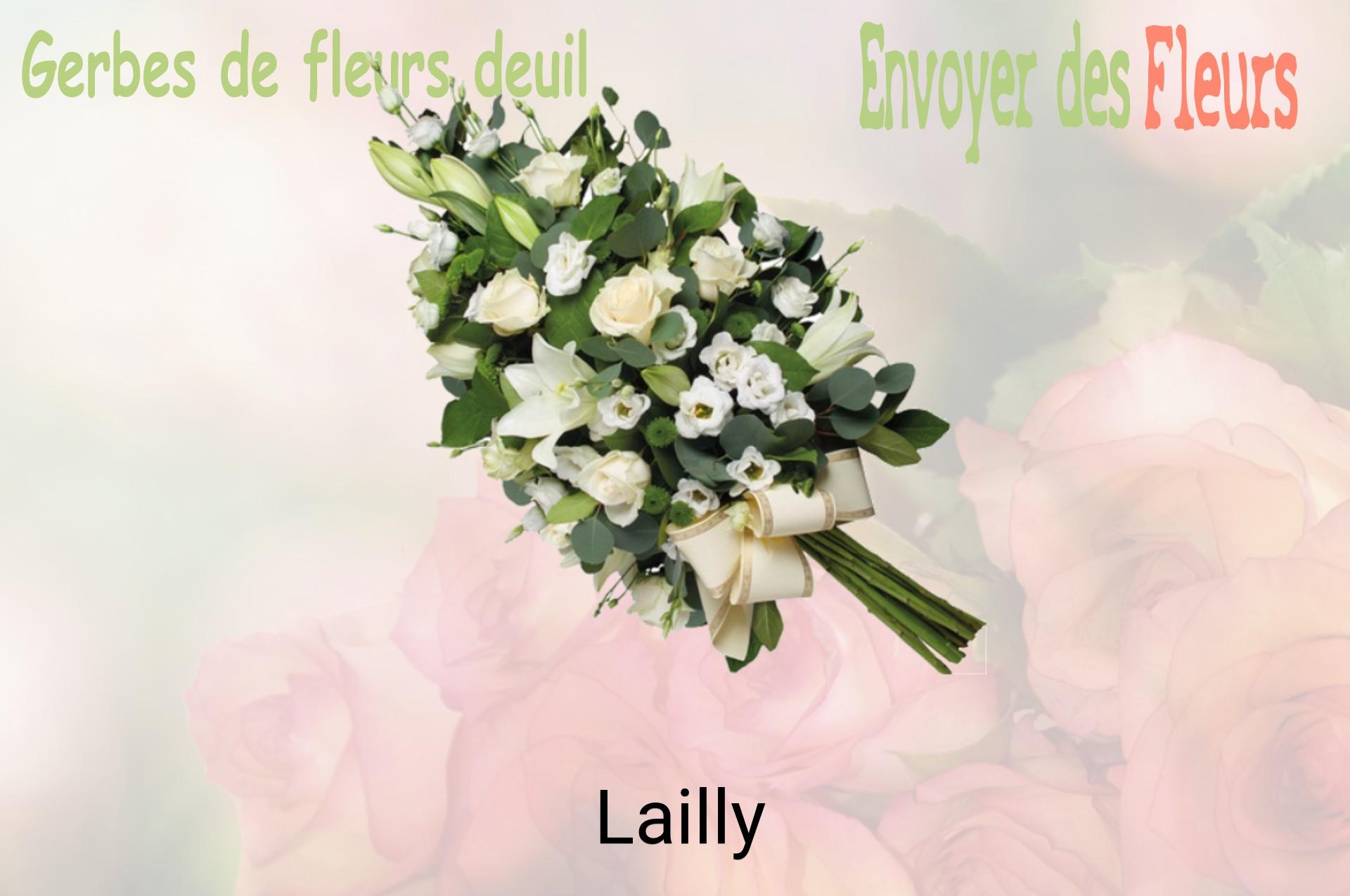 Gerbe de fleurs de deuil livrée à Lailly